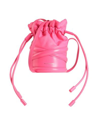 Alexander Mcqueen Woman Cross-body Bag Fuchsia Size - Calfskin, Lambskin In Pink