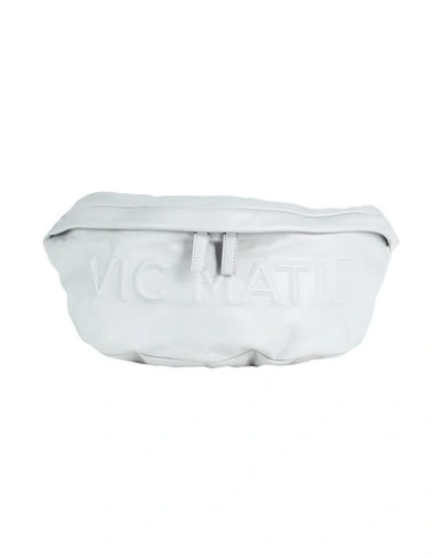 Vic Matie Vic Matiē Woman Belt Bag Light Grey Size - Soft Leather