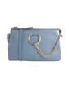 Chloé Woman Cross-body Bag Pastel Blue Size - Soft Leather In Blue