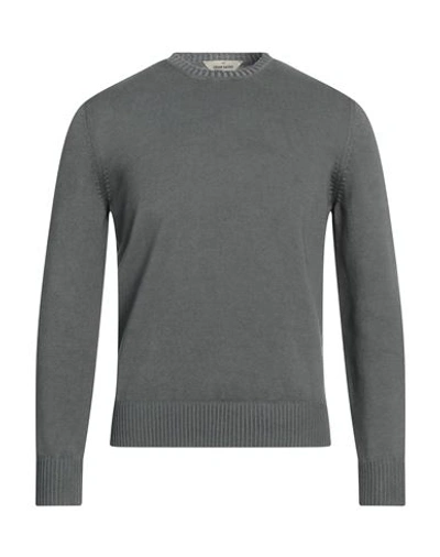 Gran Sasso Man Sweater Lead Size 38 Cotton In Green