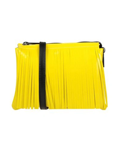 Gum Design Woman Cross-body Bag Yellow Size - Recycled Pvc