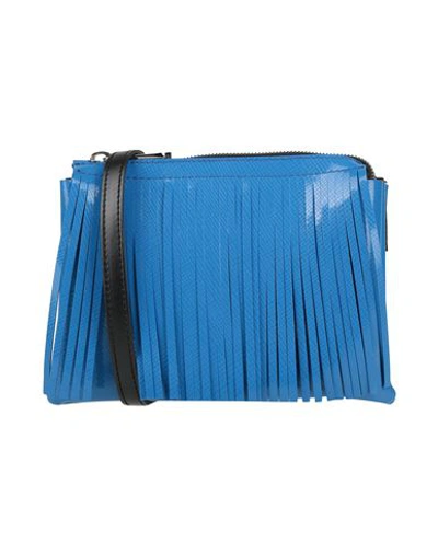 Gum Design Woman Cross-body Bag Azure Size - Recycled Pvc In Blue