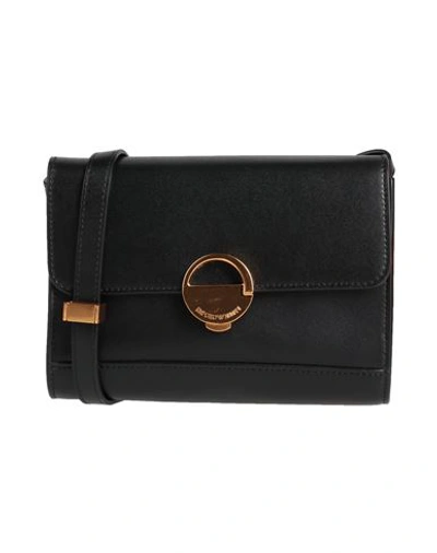 Emporio Armani Woman Cross-body Bag Black Size - Bovine Leather