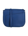 Valextra Woman Cross-body Bag Blue Size - Calfskin