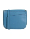 Valextra Woman Cross-body Bag Pastel Blue Size - Calfskin