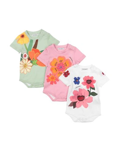 Dolce & Gabbana Newborn Girl Baby Accessories Set White Size 3 Cotton