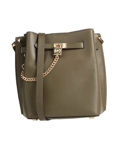 Michael Michael Kors Woman Cross-body Bag Military Green Size - Soft Leather