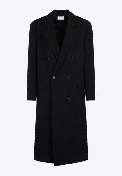 The Row Andy Coat In Black