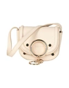 SEE BY CHLOÉ SEE BY CHLOÉ WOMAN CROSS-BODY BAG BEIGE SIZE - BOVINE LEATHER