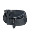 Gianni Notaro Woman Cross-body Bag Black Size - Soft Leather In Blue