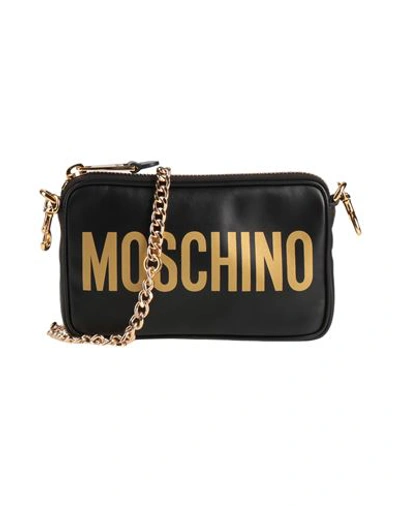 Moschino Woman Cross-body Bag Black Size - Soft Leather