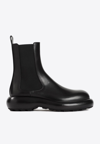 JIL SANDER ANKLE BOOTS IN PATENT LEATHER