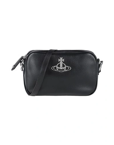 Vivienne Westwood Woman Cross-body Bag Black Size - Recycled Polyurethane, Polyurethane In Black