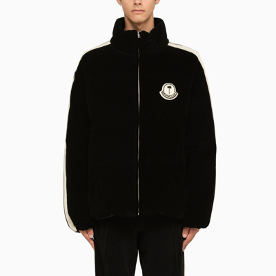 Moncler Genius 8 Moncler Palm Angels Black Ribbed Down Jacket