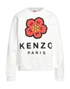 Kenzo Man Sweatshirt Ivory Size M Cotton, Elastane In White