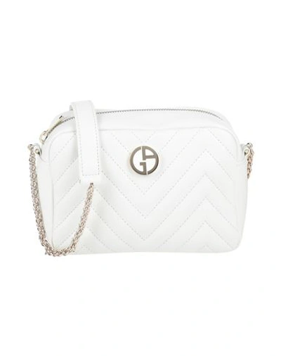 Giorgio Armani Woman Cross-body Bag White Size - Lambskin