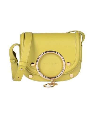 See By Chloé Woman Cross-body Bag Lime Green Size - Bovine Leather
