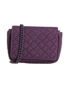 Gum Design Woman Cross-body Bag Dark Purple Size - Recycled Pvc