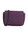 Gum Design Woman Cross-body Bag Dark Purple Size - Recycled Pvc In Purple