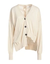 Meimeij Woman Cardigan Beige Size 10 Cotton