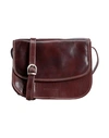 Tuscany Leather Greta Borsa In Pelle Tamponata A Mano Woman Cross-body Bag Cocoa Size - Soft Leather In Brown
