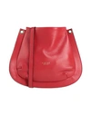 Visone Woman Cross-body Bag Red Size - Soft Leather
