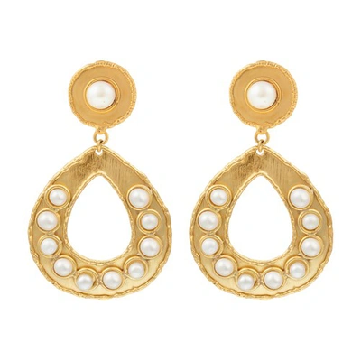 Sylvia Toledano Thalita Open Drop Earrings With Pearls