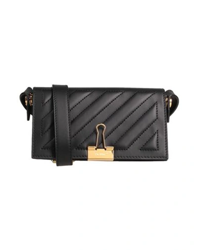 Off-white Woman Cross-body Bag Black Size - Soft Leather In Black