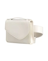 Gia Rhw Gia / Rhw Woman Belt Bag Ivory Size - Soft Leather In Black
