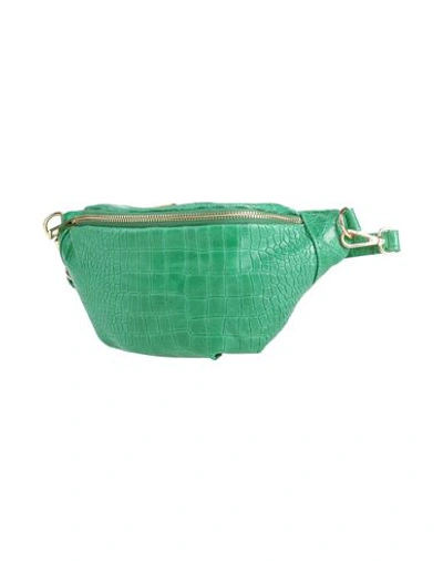 Tsd12 Woman Bum Bag Green Size - Soft Leather