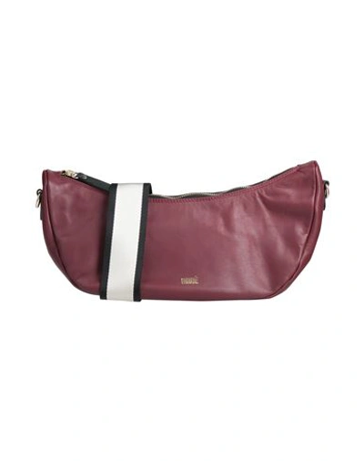 Innue' Woman Cross-body Bag Burgundy Size - Bovine Leather In Red