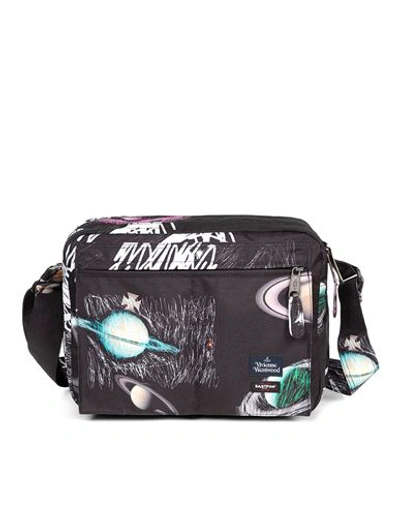 Eastpak X Vivienne Westwood Vw Satchel Planet's Print Cross-body Bag Black Size - Polyester