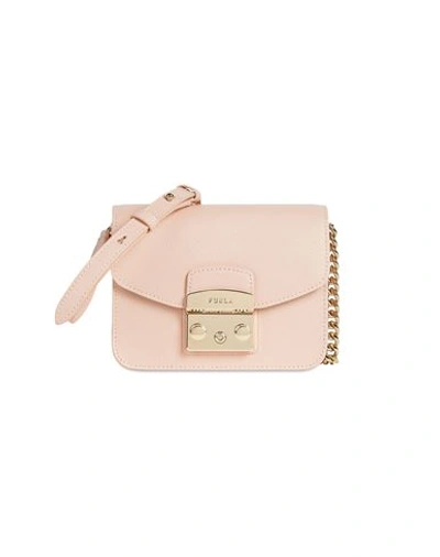 Furla Woman Cross-body Bag Blush Size - Soft Leather In Beige