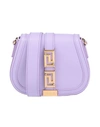 VERSACE VERSACE WOMAN CROSS-BODY BAG LILAC SIZE - SOFT LEATHER