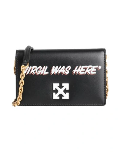 Off-white Woman Cross-body Bag Black Size - Soft Leather