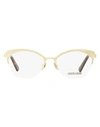 Roberto Cavalli Butterfly Rc5111 Eyeglasses Woman Eyeglass Frame Brown Size 53 Metal