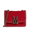 Moschino Woman Cross-body Bag Red Size - Textile Fibers, Soft Leather