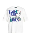 Kolor Woman T-shirt White Size 2 Cotton