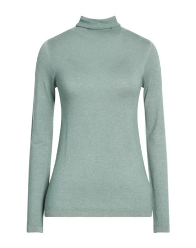 Majestic Filatures Woman Turtleneck Sage Green Size 1 Cashmere In Sage Green