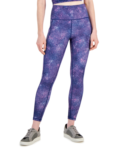 Id Ideology Women's Printed Side-pocket Leggings, Created For Macy's In Berry Patch