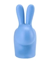 Qeeboo Rabbit Xs Doorstopper Small Object For Home Blue Size - Polyethylene