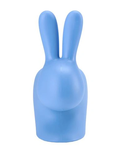Qeeboo Rabbit Xs Doorstopper Small Object For Home Blue Size - Polyethylene In Blue