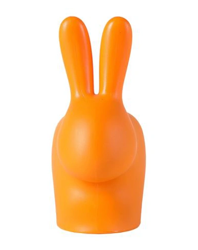 Qeeboo Rabbit Xs Doorstopper Small Object For Home Orange Size - Polyethylene
