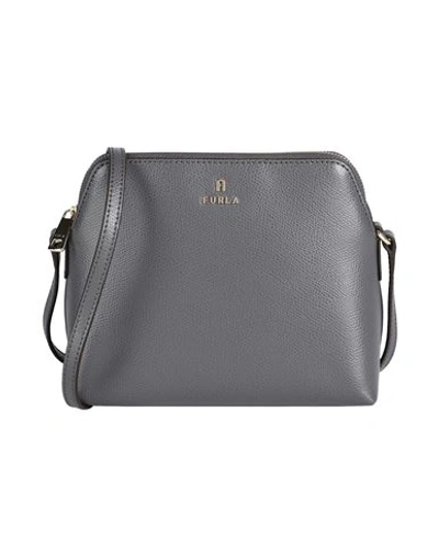 Furla Woman Cross-body Bag Mauve Size - Soft Leather In Grey