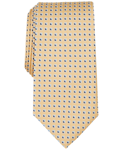 Club Room Men's Thorton Dot-pattern Tie, Created For Macy's In Yellow