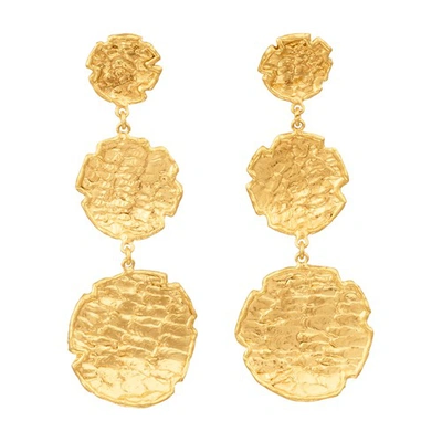 Sylvia Toledano Swan Earrings In Gold