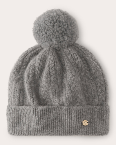 Helen Kaminski Women's Moss Cashmere Pom-pom Beanie In Grey