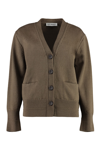 Our Legacy Women's Compressed Merino Wool Cardigan In Brown