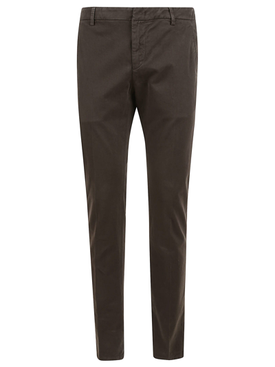 Dondup Cotton Trousers In Brown