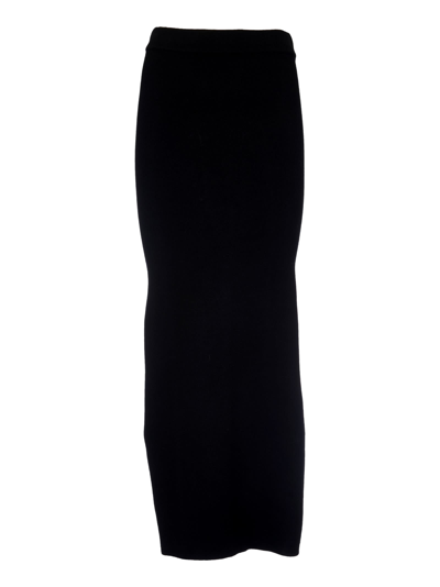 Laneus Fitted Long Skirt In Black
